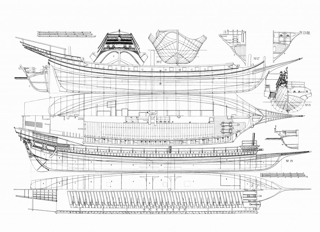 Альбом чертежей Architectura Navalis Mercatoria Fredrik Henrik Chapman
