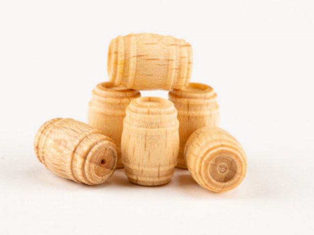 Бочка, самшит, 10х8 мм, 5 шт Бочка, самшит, 10х8 мм, 5 шт
