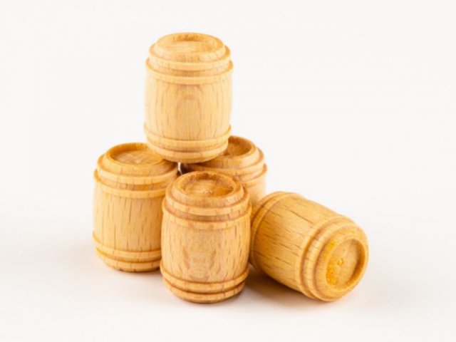Бочка, самшит, 17х13 мм, 5 шт Бочка, самшит, 17х13 мм, 5 шт