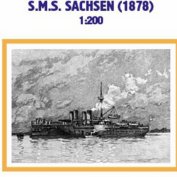 Броненосец SMS Sachsen 1/200