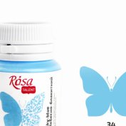Небесно-блакитний 34, глянцевий, 20 мл, фарба акрилова для декору ROSA Talent Небесно-блакитний 34, глянцевий, 20 мл, фарба акрилова для декору ROSA Talent